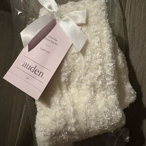 Auden Soft Chenille Socks in Cream